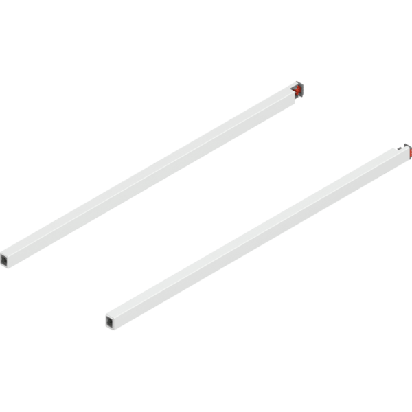 MERIVOBOX Längsreling, NL=550 mm, links/rechts, seidenweiß