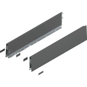 MERIVOBOX Zarge, Höhe K (129 mm), NL=600 mm, l/r inkl. Abdeckk., oriongrau