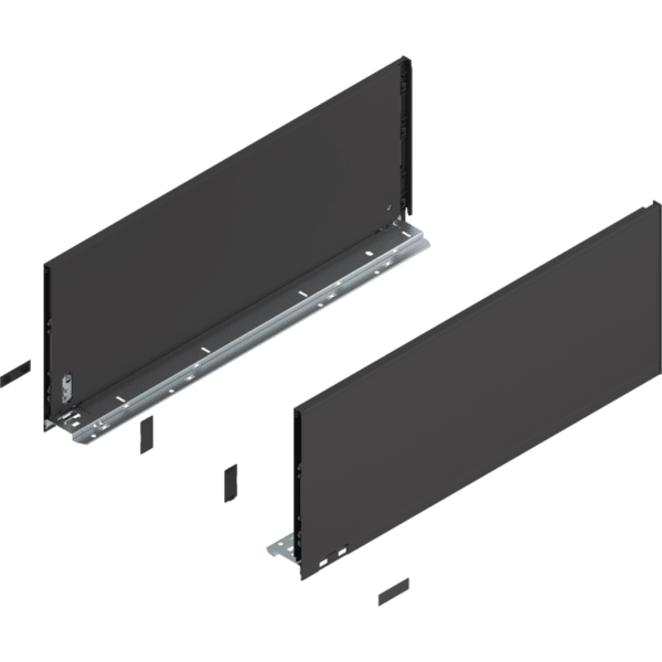 LEGRABOX pure Höhe F NL 600mm Terraschwarz