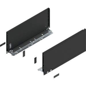 LEGRABOX pure Zarge, H=177 mm, NL=400 mm, carbonschwarz matt, links/rechts