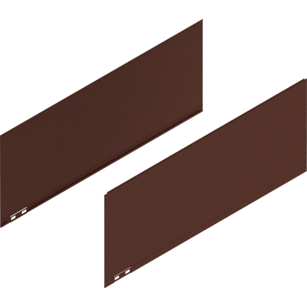 LEGRABOX Dekorelement, H=241 mm, NL=600 mm, noble rust, links/rechts