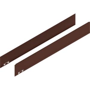 LEGRABOX Dekorelement, H=90.5 mm, NL=650 mm, noble rust, links/rechts