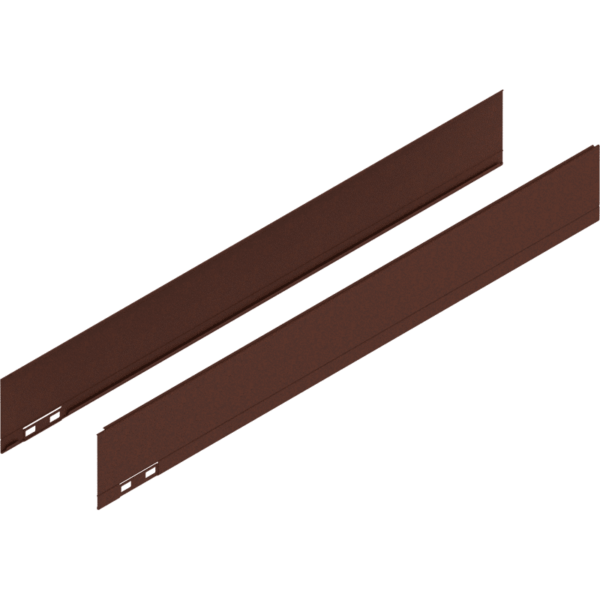 LEGRABOX Dekorelement, H=90.5 mm, NL=650 mm, noble rust, links/rechts