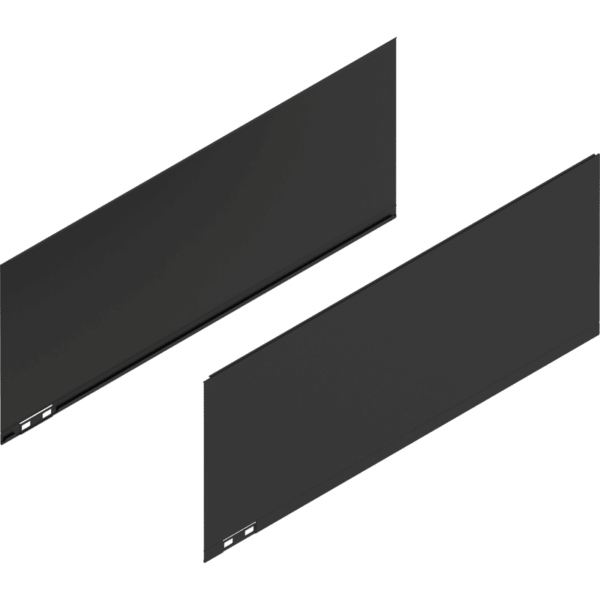 LEGRABOX Dekorelement, H=241 mm, NL=600 mm, carbonschwarz matt, links/rechts