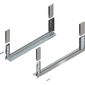 LBX Zargen free H= 176,8mm NL 650mm, Inox, incl. Boxvover vorn u. hinten