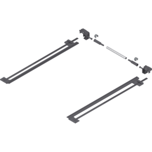 09882274_ID_P_1_PB_BAU_SALL_AOF_V1-1.png Seitenstabilisierung Ral 7037 Tandem-Teilauszug bis NL 410mm bis max. Korpusbrei