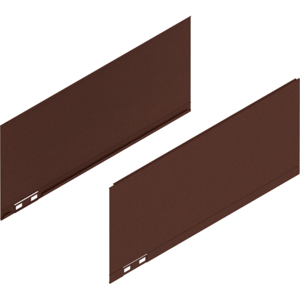 LEGRABOX Dekorelement, H=177 mm, NL=400 mm, noble rust, links/rechts