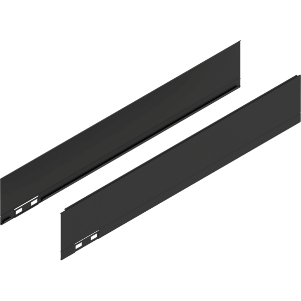 LEGRABOX Dekorelement, H=90.5 mm, NL=500 mm, carbonschwarz matt, links/rechts