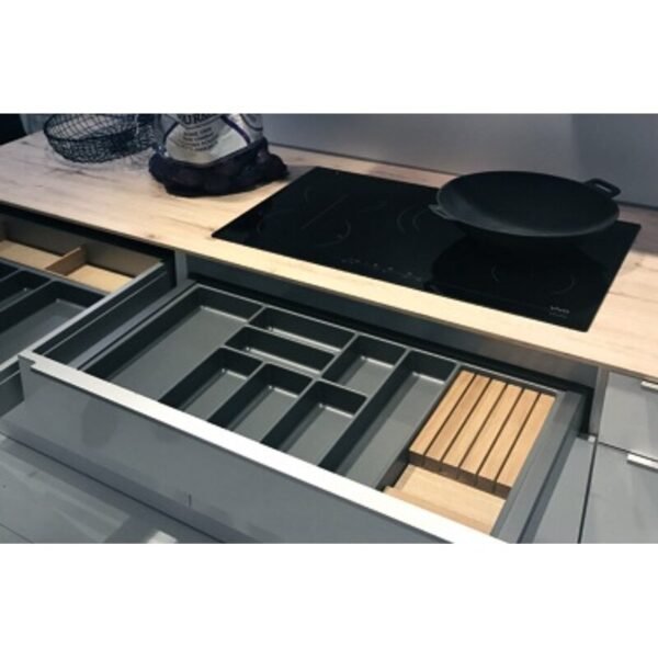 Besteckeinsatz MODERN anthrazit, KO400 Breite 285-330mm