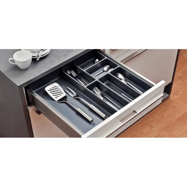 Besteckeinsatz MODERN anthrazit, KO400 Breite 285-330mm