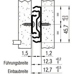 Teleskopvollauszug FR 5001 integrierter Dämpfung