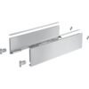 AvanTech YOU Set Zarge Höhe 139 mm, NL 350 mm, silber, links und rechts