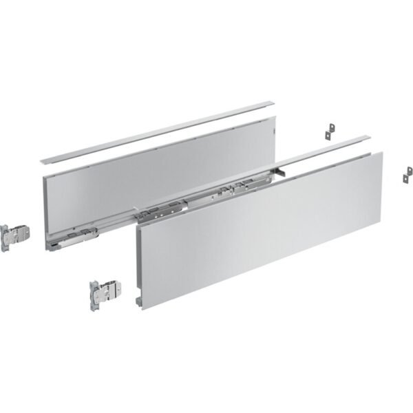 AvanTech YOU Set Zarge Höhe 139 mm, NL 350 mm, silber, links und rechts