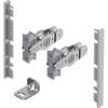 AvanTech YOU Verbinderset für Innenfront zum Selbstablängen, H: 101mm, silber