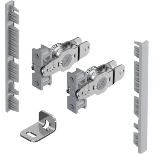 AvanTech YOU Verbinderset für Innenfront zum Selbstablängen, H: 101mm, silber