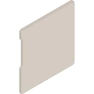 Abdeckung f.ZSF.12/13 rechts Cremeweiss RAL9001 unbedr.