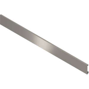 LBX Vorderstück KB 1200 mm z.Abl. o.Nut, f.Innenschubk. mit Reling eloxiert niro