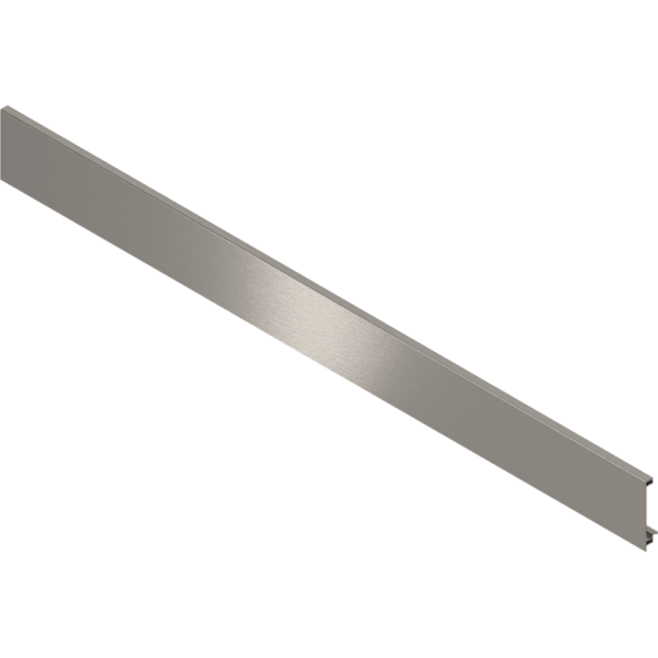 LBX Vorderstück KB 1200 mm z.Abl. o.Nut, f.Innenschubk. mit Reling eloxiert niro