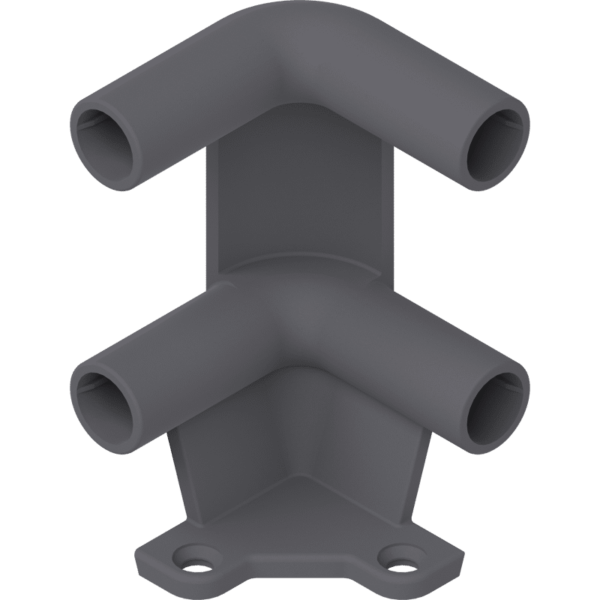 Tablareckstütze 2-fach RAL 7037
