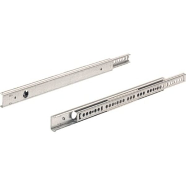 Teilauszug, 27 Nut, Stahl vernickelt Länge: 310mm