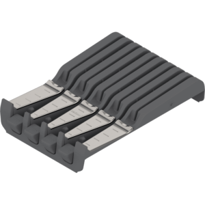 Orga-Line Messerhalter inox / staubgrau