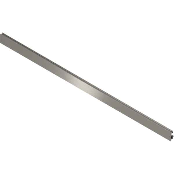 LBX Vorderstück KB 1200 mm z.Abl. m.Nut, f.Innenschubk. mit Einschubelem. eloxie