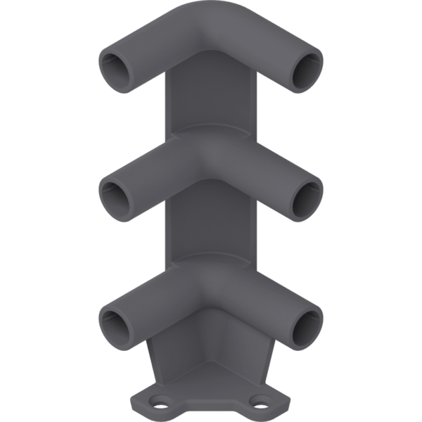 Tablareckstütze 3-fach RAL 7037