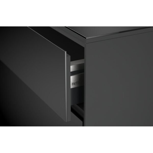 Hettich 9268146 Set Anbindung für dünne Fronten für Längsreling