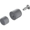 Hettich 9268146 Set Anbindung für dünne Fronten für Längsreling