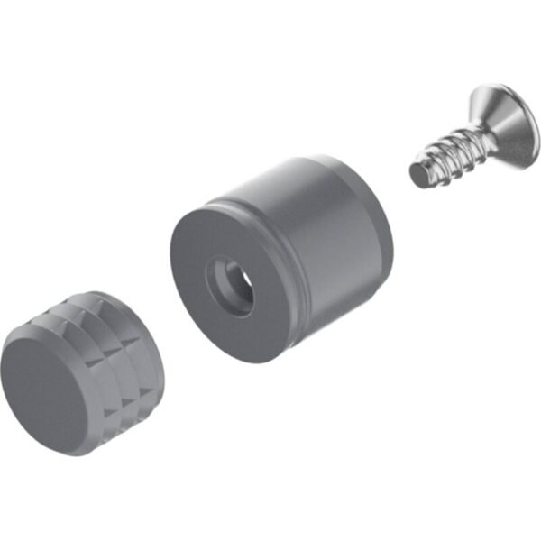 Hettich 9268146 Set Anbindung für dünne Fronten für Längsreling
