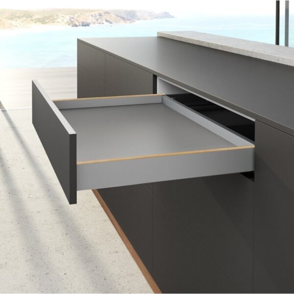 AvanTech YOU Set Zarge Höhe 77 mm, NL 500 mm, silber, links und rechts