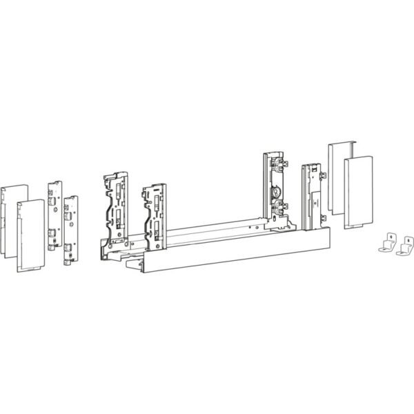 MB-Schubkastenzarge, AvanTech YOU, 9257178, 600mm, links und rechts, silber