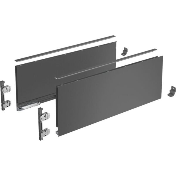 AvanTech YOU Set Zarge Höhe 187 mm, NL 600 mm, anthrazit, links und rechts