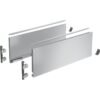AvanTech YOU Set Zarge Höhe 187 mm, NL 600 mm, silber, links und rechts