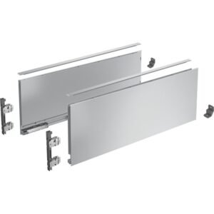 AvanTech YOU Set Zarge Höhe 187 mm, NL 650 mm, silber, links und rechts