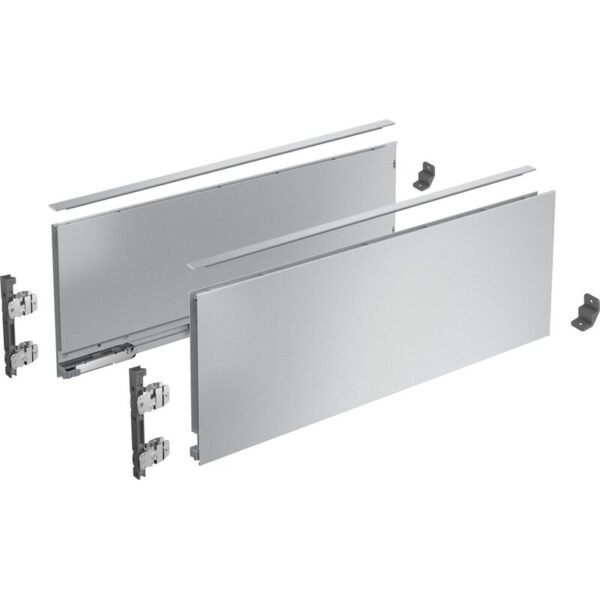 AvanTech YOU Set Zarge Höhe 187 mm, NL 600 mm, silber, links und rechts