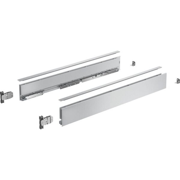 AvanTech YOU Set Zarge Höhe 77 mm, NL 500 mm, silber, links und rechts