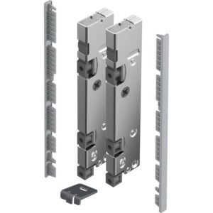 AvanTech YOU Frontverbinder in Silber, Artikelnummer 9257623, ideal für präzise Zargenmontage und Innenfrontgestaltung in modernen Möbelprojekten.