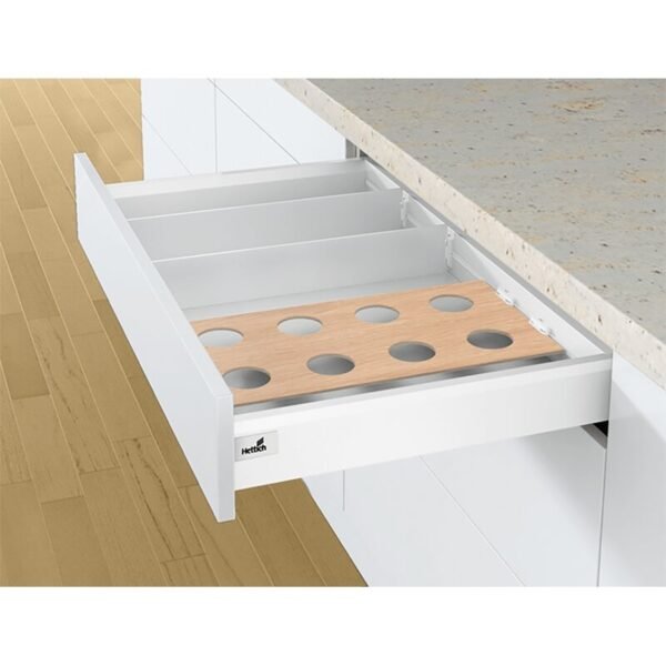 Schubkasten-Trennelement, OrgaStripe, 9203465, Nennl.1100mm, Kunststoff weiß