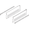 Metabox Teilauszug 500mm C15 Zargenhöhe 150mm, RAL9001 Steckversion