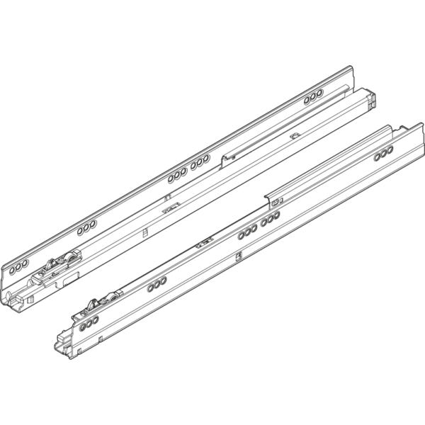 TBX Korpusschienen m.Blumotion 270mm, 30kg