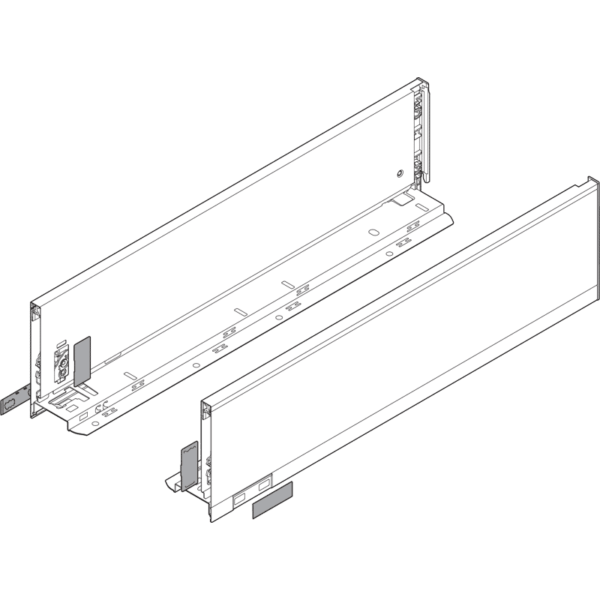 Blum LEGRABOX pure Höhe K NL 450mm Oriongrau
