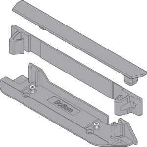SERVO-DRIVE Trägerprofil- aufnahme hinten + hinten + +Abdeckung stehendes Traver
