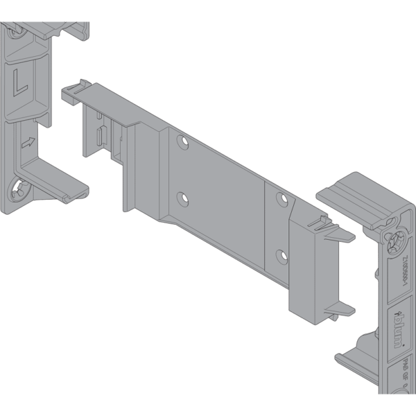 SERVO-DRIVE Trägerprofil- aufnahme horizontal, RAL 7037