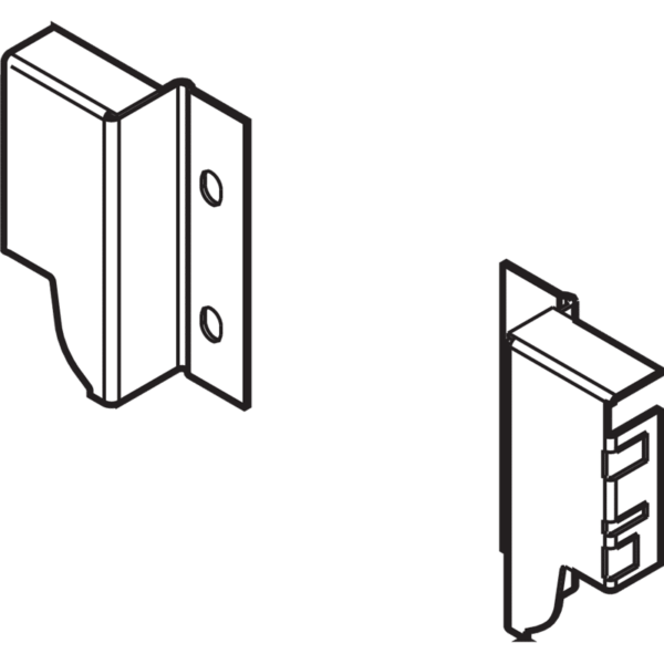 TBX Holzrückwandhalter-Set 68mm für SK M-Zarge RAL 9006