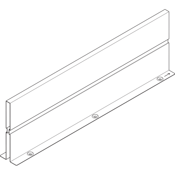 ORGA-LINE Zwischenwand seidenweiss H=151mm für alle TBX  NL 650mm
