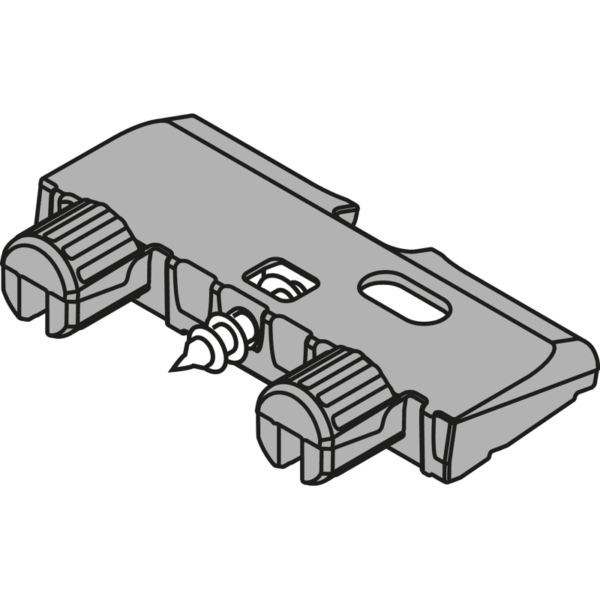 Frontstabilisierung für Tandembox RAL 7037 Staubgrau