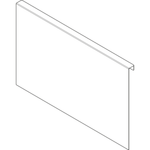AMBIA-LINE Holzrückwandadapter für LEGRABOX/MERIVOBOX Frontauszug, Höhe F, Stahl