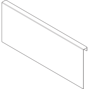 AMBIA-LINE Holzrückwandadapter für LEGRABOX/MERIVOBOX, Frontauszug, Höhe C, Stah