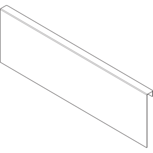 AMBIA-LINE Holzrückwandadapter für LEGRABOX/MERIVOBOX, Höhe K, Stahl, carbonschw